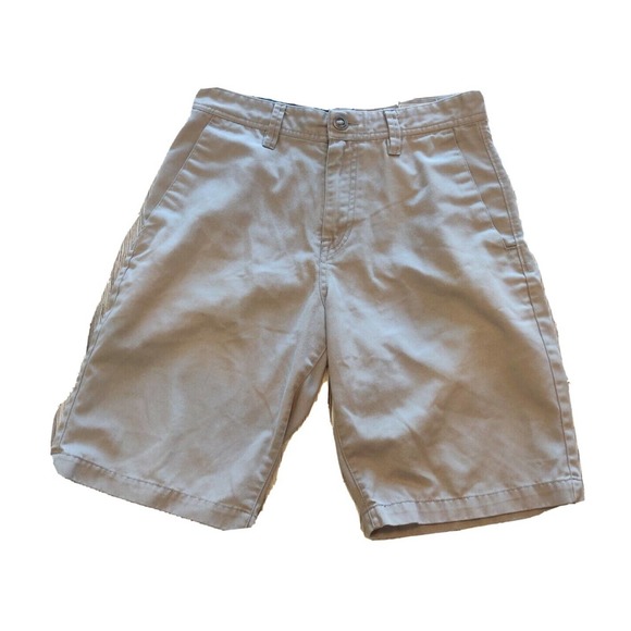 Volcom Other - Volcom Shorts Khaki Flat Front Men's Size 29 Knee Length Bermuda Chinos